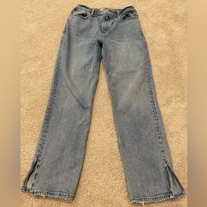 🩵 Abercrombie Curve Love 90’s Straight ultra high rise jean sz 29/8 short/petit